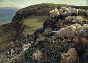 William Holman Hunt Our Englisth Coasts oil painting artist